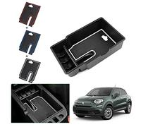 GAFAT Compatible con Fiat 500X 2015-2024 2025 Caja de Almacenamiento para Consola Central, 500X 2023 Soporte para Reposabrazos Central, Guantera, 500X Accesorios (Blanco)