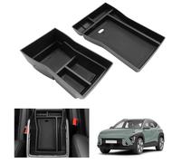 GAFAT Compatible con Hyundai Kona SX2 EV Eléctrico 2024 2025 2026 Consola Central Caja de Almacenamiento, Reposabrazos Organizador Bandeja Guantera, Kona SX2 EV Accesorios [No para Gasolina & Hybrid]