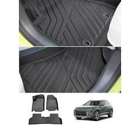 GAFAT Compatible con Hyundai Kona SX2 EV Electrico 2024 2025 Alfombrillas Delanteras, Nuevo Kona 2024 EV Alfombrilla TPE para Todo Clima, Original 3D Escaneo Borde Alto [No para Gasolina & Hybrid]