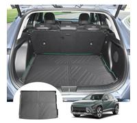GAFAT Compatible con Hyundai Kona SX2 Hybrid/EV Electrico 2024 2025 2026 Alfombrilla de Maletero, Fácil Plegar, Kona 2026 Accesorios Alfombras Goma TPE Todo Clima, Original 3D Escaneo Borde Alto