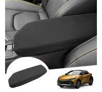 GAFAT Compatible con Nuevo Toyota C-HR Hybrid 2024 2025 Cubierta de Reposabrazos Central, CHR II 2024 Consola Central Reposabrazos Protección Microfibra PU Tapizado, CHR 2024 Accesorios (Negro)