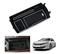 GAFAT Compatible con Peugeot 508 SW GT Line 2019-2024 2025 Caja de Almacenamiento para Consola Central, 508 2024 Organizador de Reposabrazos Central, Guantera, Accesorios Peugeot 508