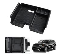 GAFAT Compatible con Range Rover Evoque 2011-2018 Consola Central Caja de Almacenamiento, Evoque L538 Reposabrazos Organizador Bandeja Guantera, Accesorios Evoque (Negro)