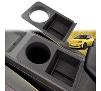 GAFAT Compatible con Renault 5 E-Tech 4 E-Tech 4 E-Tech EV 2025 2026 2027 Organizador Consola Central 2 en 1, con Portavasos & Estante, R5 R4 Electrico Accesorio 3D Original, con Alfombrillas