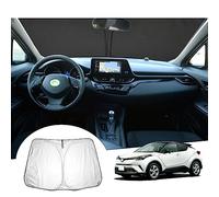 GAFAT Compatible con Toyota C-HR/Hybrid 2016-2024 2025 Parasol Interior Parabrisas, C-HR 2023 Parasol, Parasol Protección UV, Enfriamiento, Protección Interior, CHR 2024 Accesorios
