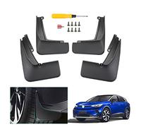 GAFAT Compatible con VW ID.4 ID.5 GTX Pro Facelift Garde-Boues 2021-2025 2026 Guardabarros Delantero y Trasero, Protección Contra Salpicaduras, sin Necesidad de Taladrar, Plástico ABS, ID.4 Accesorios