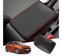 GAFAT Compatible con VW Polo/Seat Ibiza 6/Seat Arona/Taigo 2018-2025 2026 Cubierta de Reposabrazos Consola Central de Piel Acolchada, Polo MK6 Accesorios