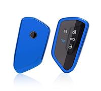 GAFAT Funda Llave para 2020-2025 Golf 8 8.5 Tiguan 3/Seat Leon 4 Ateca/Formentor Terramar Tavascan Born/Octavia 4 Kodiaq II Enyaq Elroq/ID3 ID4 ID7 Passαt B9 Multivan T7, Carcasa Silicona TPU (Azul)