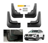 GAFAT Hyunda-i Tucson NX4 2021 2022 2023 Guardabarros Delantero y Trasero, Protección contra Salpicaduras para Coche, Sin Necesidad de Taladrar, Plástico ABS [No para N Line] (4 Unidades)