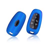 GAFAT Hyunda-i Tucson NX4 / Ioniq 5 / Nexo/Sante Fe 2021 2022 2023 2024 Funda Protectora para Llave de Coche, Gel de sílice TPU (Azul)