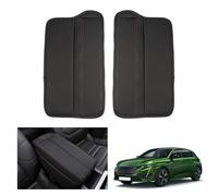 GAFAT Peugeot 308 408/ 0pel Astra L/Ci-troen C5 X/DS 4 2021-2025 2026 Fundas para Reposabrazos, Cubierta de Reposabrazos Central, Protección de Consola Central, Piel Sintética (Rojo)