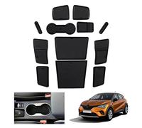 GAFAT Renaul-t Captur 2 | E-Tech | Hybrid 2020-2024 2025 Alfombrillas Antideslizantes, Alfombrillas Goma para Consola Central, Costura Puerta, Compatibles con Renault Captur 2 [No para Freno Manuale]