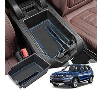 GAFAT X3 G01/ X4 G02/ Nuevo iX3 2019-2023 2024 Consola Central Caja de Almacenamiento, X3 iX3 X4 Reposabrazos Organizador Bandeja Reposabrazos Central Guantera (Azul)