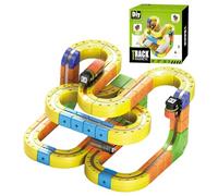 gafdu Juego De Tren Eléctrico | Juguete Educativo Stem | Set De Trenes para Niños,Regalo Cumpleaños Navidad Viajes Escuela Infantil Casa Colegio Niños Niñas