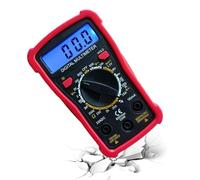 gafdu Multímetro Digital | Multímetros con Pantalla LCD - Probador de Voltaje CA/CC | Para Voltaje Corriente Resistencia Diodos Continuidad Ciclo de Trabajo Capacitancia Temperatura Hogar