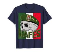GAFE GAFES Fuerza Especial Mexicana Fuerzas Especiales Patriota Camiseta, Hombre, Azul Marino, 4XL