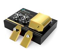 Gafild Cuchillas Automower en Titanio,45 Piezas Cuchillas de Repuesto Titanio para Robot Cortacésped Automower Accesorios (Negro)