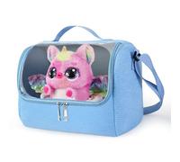 Gaga city Bolsa de Transporte Compatible con HATCHIMALS Alive Mystery Hatch Peluche Interactivo, Diseño para PUFFICORN y Draggle (Azul)