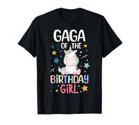 Gaga of The Birthday Girl Unicorn Girls Family Matching Camiseta