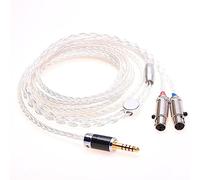 GAGACOCC Cable de actualización equilibrado de 8 núcleos 5n chapado en plata compatible con Audeze LCD-2 LCD-3 LCD-4 LCD-X LCD-XC 2 m (6.5 pies)