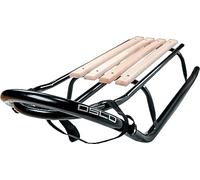GagaDumi Trineo Oslo de metal, ideal para niños y adultos, capacidad de carga de hasta 120 kg. Patines anchos. Asiento de madera