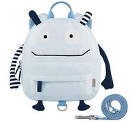 GAGAKU Mochila Guardería Niña con Correa de arnés de Seguridad - Mini Mochilas Preescolar Niños de 2-4 Años Anti-pérdida Pequeña 3D Animales Bolsa Escolar Regalo de Cumpleaños Infantiles-Azul