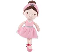 GAGAKU Muñecas Trapo para Niñas 40.6cm Tela Suave Ángel Guardián Regalo de Bautizo para Niña con Alas Peluche Amuleto de la Suerte para Niños de 1-6 Años -Princesa de Ballet