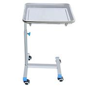 GagalU Carro rodante para Equipos médicos para quirófano, Altura Ajustable, Carro con Bandeja quirúrgica de Acero Inoxidable con Rueda Universal,