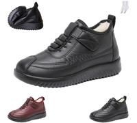 GAGFDA Botas de invierno impermeables, cálidas y cómodas para mujeres mayores, con forro polar, térmicas, antideslizantes, para la nieve, para personas de mediana edad y personas mayores, zapatos