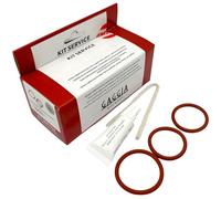 Gaggia 21001683 - Kit de servicio de limpieza de grano a taza, grasa lubricante, 2 juntas tóricas y cepillo de limpieza