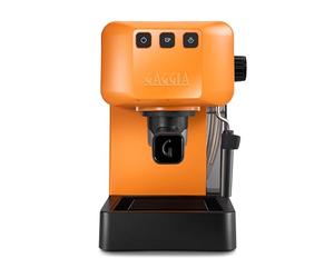 Gaggia EG2109 Orange, Cafetera Espresso Manual para Café Molido o Monodosis, sistema POD para Espressos Cremosos con Monodosis, Preinfusión Automática, Nuevo Modelo 2023, 100% Made in Italy