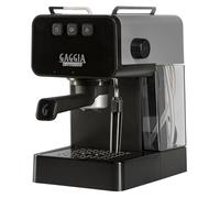 Gaggia Espresso Deluxe - Cafetera manual y máquina para capuchino con espumador de leche, gris tormenta