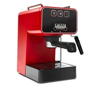 Gaggia Espresso Evolution - Máquina de café manual y máquina de capuchino con espumador de leche, rojo lava
