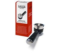 Gaggia Portafiltro presurizado Crema Perfecta con Brazo cilíndrico, Acero y plástico Negro