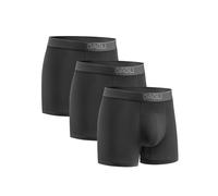 gagli Calzoncillos Bóxer para Hombre 3 Unidades - Tejido Modal Transpirable, 4-Way Stretch, No Se Arruga - Pack de Ropa Interior Cómoda (FR/ES, Letras, M, Regular, Regular, Negro, 3 Pulgadas)