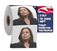 Gagster - Rollo de papel higiénico político divertido de Kamala Harris, broma demócrata y republicana, regalos de broma para fiestas electorales, intercambio de regalos de elefante blanco, Papá Noel