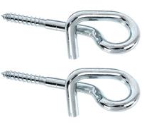 GAH-Alberts 204549 204525 - Gancho para columpio con rosca para madera, para atornillar, galvanizado en azul, longitud 160 mm, diámetro de rosca 12 x 55 mm, juego de 2