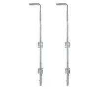 GAH-Alberts 211080 211066 - Barra de suelo | galvanizado en caliente Ø 16 mm | 600 mm | Distancia entre perno de puerta 40 mm | Juego de 2