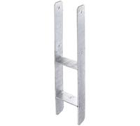 Gah-Alberts 213824 H-Post Base Hot-Dip, galvanizada, 600mm de altura