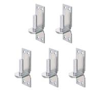 GAH-Alberts 311032 311261 - Modelos de bisagra con gancho DI o DII | galvanizado amarillo | Mandril Ø16 mm | Placa 115 x 40 mm | Juego de 5