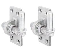 GAH-Alberts 318345 318246 - Bisagra para atornillar, ajustable a 20 mm, galvanizado en amarillo, mandril de 16 mm de diámetro, placa de 105 x 45 mm, juego de 2