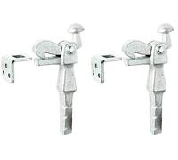 GAH-Alberts 410896 412814 - Tope de puerta para empotrar en hormigón, altura 168 mm, profundidad 52 mm, juego de 2