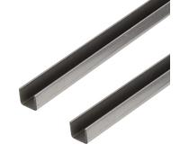 GAH-Alberts 423902 432843 Perfil en U, acero, 1000 x 20 x 20 mm, 2 unidades