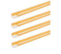 GAH-Alberts 423988 433536 - Perfil angular autoadhesivo (aluminio anodizado, 1000 x 20 x 20 mm, 4 unidades)