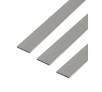 GAH-Alberts 497460 469917 Perfil BA plano en aluminio de calidad premium, longitud de 1 m, ancho de 40 mm, juego de 3