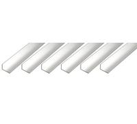 GAH-Alberts 497545 470463 - Perfil angular de aluminio, natural, 1000 x 20 x 10 mm, 6 unidades