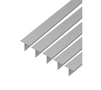 GAH-Alberts 497804 472108 - Perfil en T de aluminio, 1000 x 20 x 20 mm, natural | 5 unidades