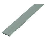 GAH-Alberts 498085 473488 Perfil BA plano en aluminio de calidad premium, longitud de 1 m, ancho de 20 mm, 8 unidades