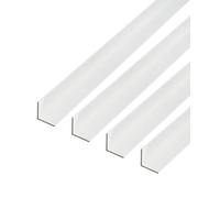 GAH-Alberts 498191 473648 - Perfil angular de aluminio, 1000 x 25 x 25 mm, color plateado anodizado | 4 unidades