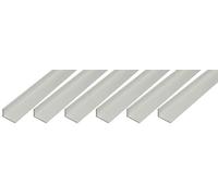 GAH-Alberts 498245 473723 - Perfil angular de aluminio anodizado, 1000 x 20 x 10 mm, 6 unidades